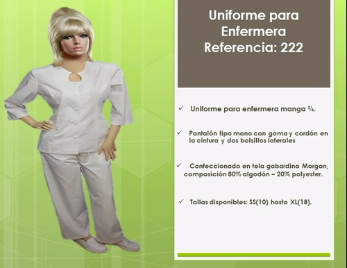 Uniformes Para Enfermeras, Personal Asistencial Y Médicos