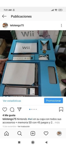 Wii Nintendo Original Con Memoria Juegos Y Bolso,100vrds,