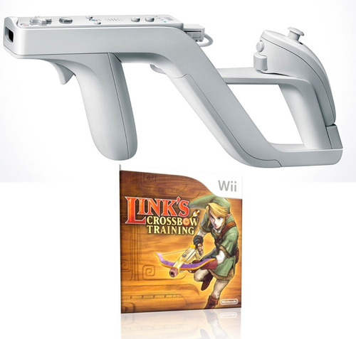 Wii Zapper + Juego Original Link's Crossbow Training (15v)