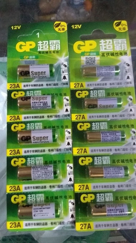 Bateria Gp 23a Y 27a Precio Por 10 Unidades