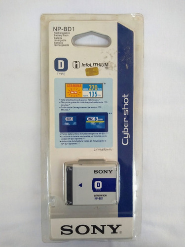 Bateria Np-bd1 Camaras Sony Cybershot Original