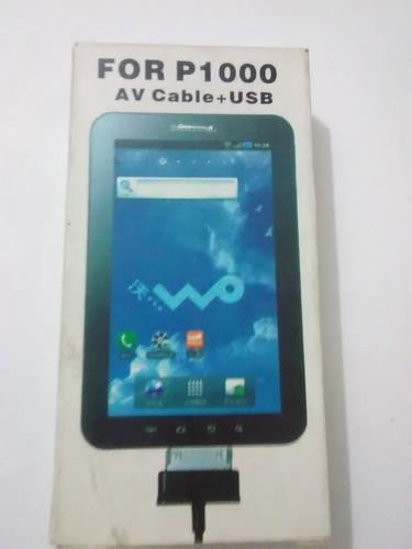 Cable Audio Video Para Tablet Samsumg P1000