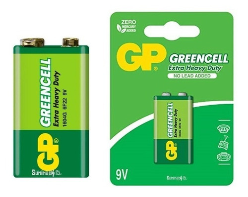 Pilas 9v Gp Greencell Blister De 1