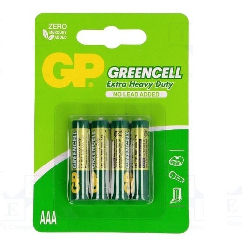Pilas Aaa Gp Greencell Blisters 4 Unidades