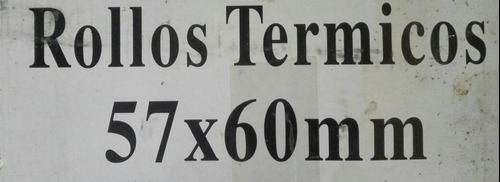 Rollo Térmico 57x60 Mm X 10 Unid
