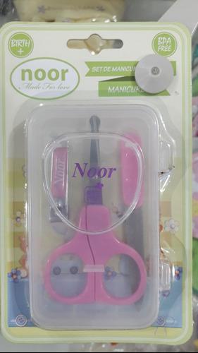 Set Manicure Noor Bebes Tijera Higiene Cortauñas