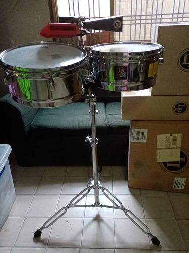 Timbal Lp Aspire Como Nuevo Con Set De Campanas Y Platillo