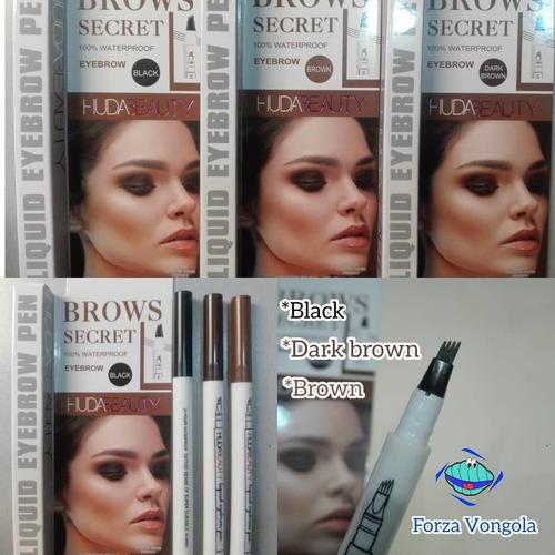 3 Lapices De Cejas Microblanding Huda Beauty Marron Y Negro