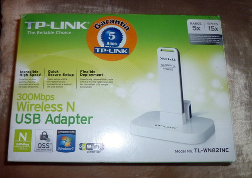 Adaptador Inalambrico Usb Tp Link Wn-tl821nc 300mbps