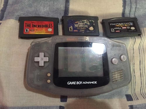 Game Boy Advance Con 3 Juegos Sin Tapa De Baterías Barato