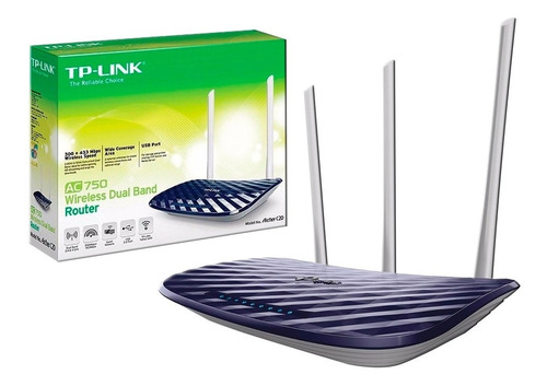 Router Ac750 C20 3 Antenas Dual Band 2.4ghz 5ghz Bagc