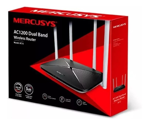 Router Inalambrico Mercusys Ac12 Dual Wifi 4 Ant Tp-link