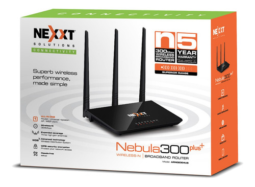 Router Inalambrico Wifi Nexxt Nebula  Antenas 300mbps