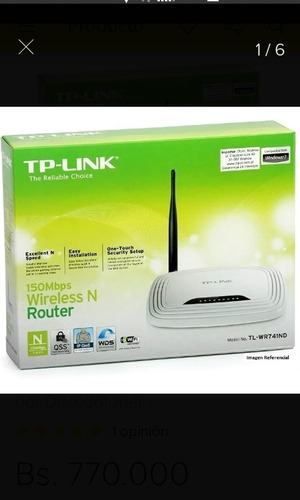 Router Inalámbrico Tp-link N De 150mbps