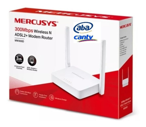 Router Modem Inalambrico Mercusys Mw300d 300mbps Red Wifi