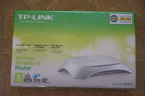 Router Wifi Tp-link Tl Wr720n 150mbps (40v)