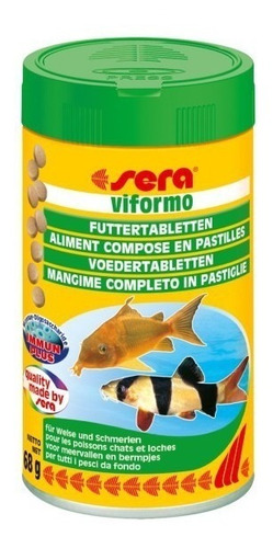 Alimento Peces De Fondo Pastillas Sera 68 Grs