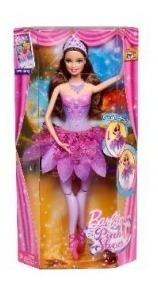 Barbie Articulada Zapatillas Magicas Mattel