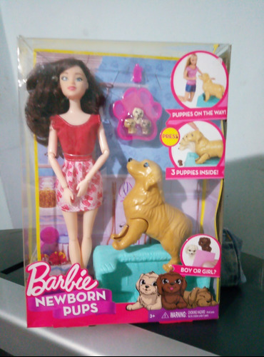 Barbie Con Mascota Y Cachorros