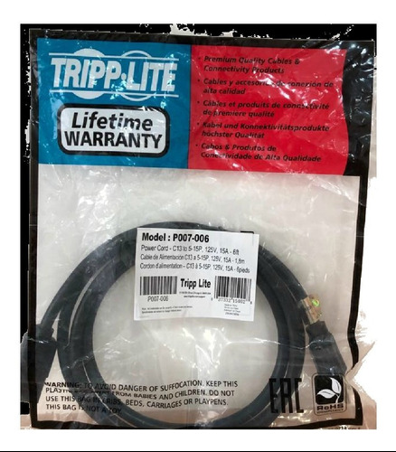 Cable Poder Tripp Lite Repuesto Antminer Bitmain S9 T9 L3