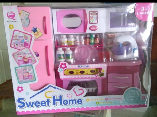 Cocina De Barbie Con Luces Y Sonidos Muñecas Sweett Home