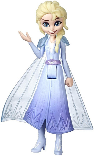 Elsa Mini Disney Frozen 2 Mueñca Vestido Azul Claro Hasbro