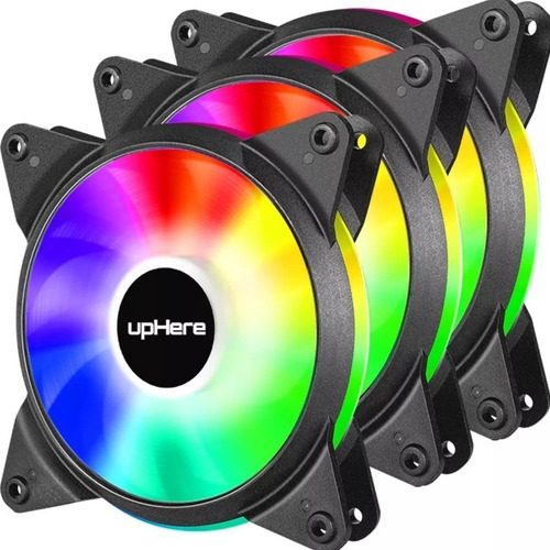 Fan Cooler Uphere 120mm Rgb Multicolor Led Arcoiris