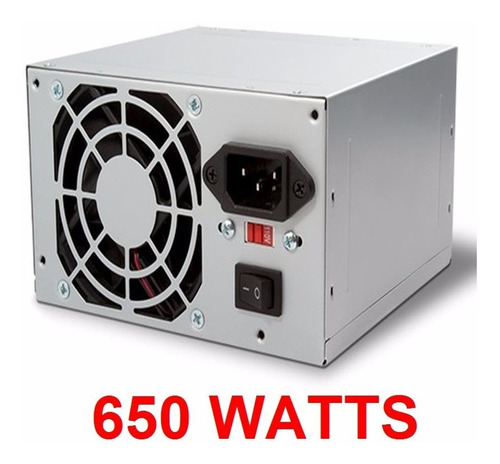 Fuente De Poder 650 Watts Wash Atx 20+4 Pines Sata Poder Xtc