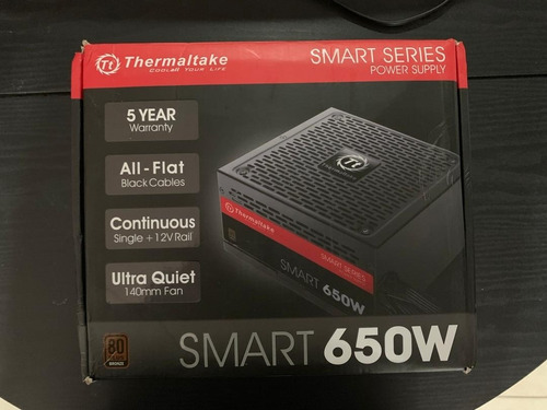 Fuente De Poder Termaltake Smart 650w 80plus Bronze