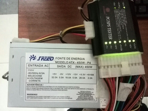 Fuente Poder Varios Modelo Atx 450w, 500w, 550w 110v. Usada