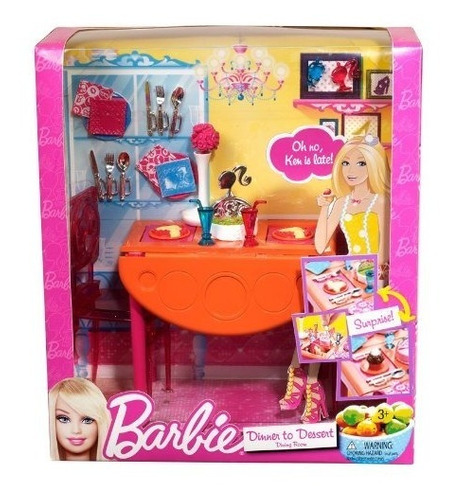 Juegos Para Barbie Mesa, Nevera Y Baño