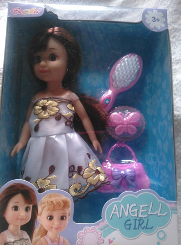 Muñeca Angell Girl Con Accesorios Niñas Fashion Juguete