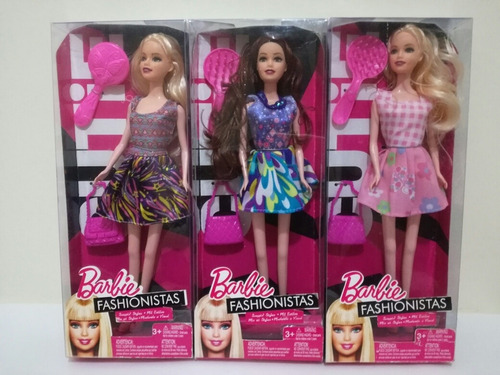 Muñeca Barbie Fashionista Con Accesorios Fashion Girls