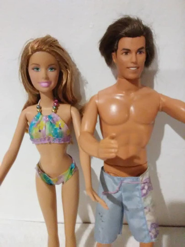Muñeca Barbie Playera Con Su Ken Originales, Perfecto