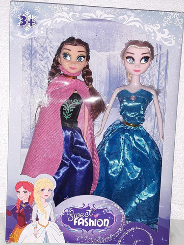 Muñeca Frozen Barbie Ana Elsa Set 2
