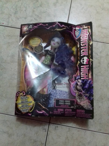Muñeca Monster High Fusio Hibrido Sirena Von Boo