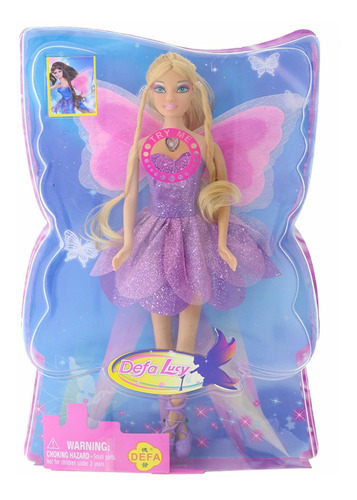 Muñeca Tipo Barbie Defa Lucy Ada Mariposa Cod. 