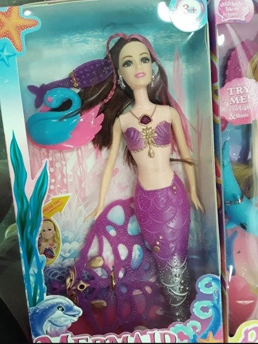 Muñeca Tipo Barbie Sirena, Mermaid Hermosa