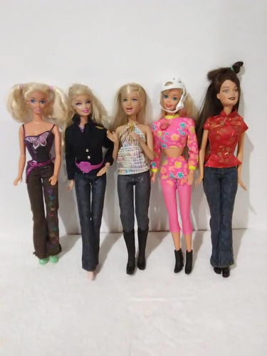 Muñecas Barbie Originales, 5 Modelos, Casi Nuevas.