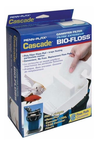 Penn Plax Bio Floss Cascade Canister , X 6