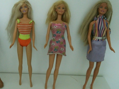 Remate 3 Barbies Original Mattell,con Detalles, (6v)