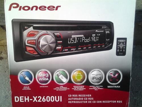 Reproductor Pionner Deh-x2600ui Mp3 Usb Mixtrax Nuevo