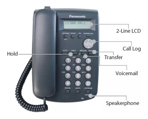 Telefono Ip Marca Panasonic Modelo Kx-hgt100ce