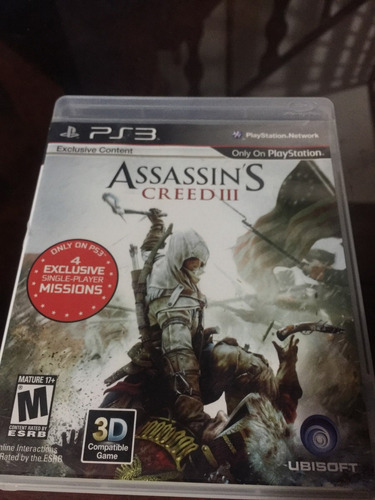 Asasisn Creed 3 Ps3 Playstation 3 Original Garantia