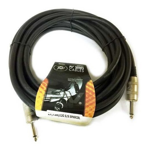 Cable De Cornetas Bafle Dj Audio 1/4 Mono 12g 7,6m Peavey