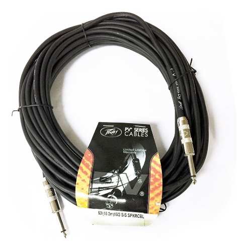 Cable De Cornetas Bafle Dj Audio 1/4 Mono 16g 15,2m Peavey