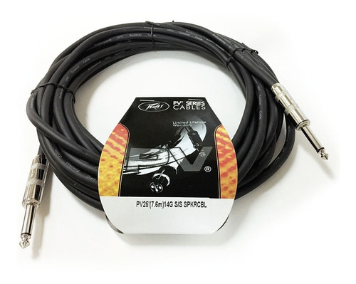 Cable De Cornetas Bafle Dj Audio 1/4 Mono 16g 7,6m Peavey