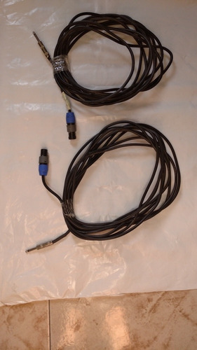 Cable Para Bafle Speaker/plug Stereo De 7,7 Mts. Profesional