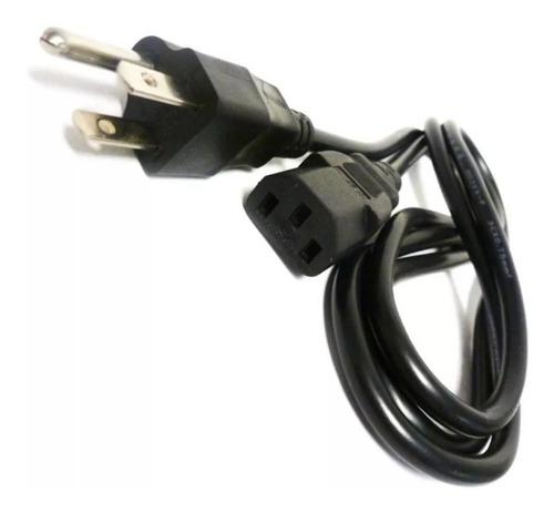 Cable Poder Corriente Fuente Cpu Computadora Tv Monitor 1.2m