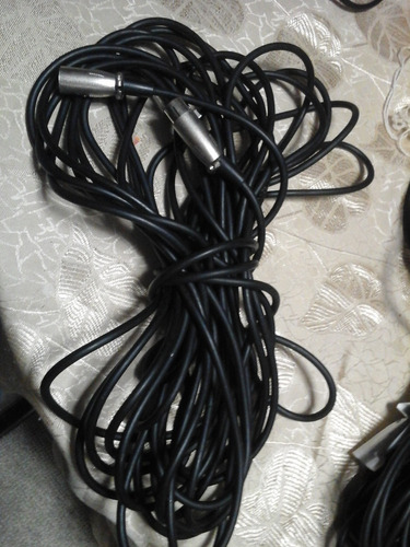 Cables Micrófono Audio 1/4 Mono Xlr Canon Macho 20$b